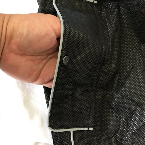 Frogg Toggs Dripore Rain Pant Men L Black High Rise Snap Button Pocket Ankle Zip - Picture 12 of 15